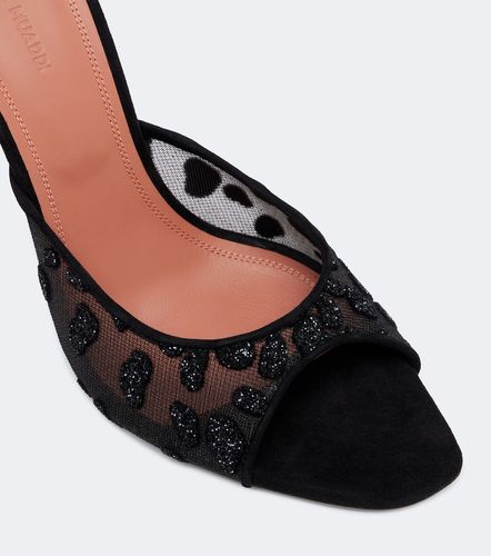 Alexa embellished mesh mules - Amina Muaddi - Modalova