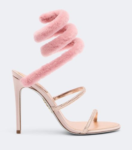 Sandali Cleo con shearling - Rene Caovilla - Modalova
