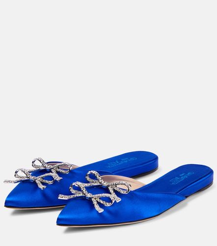 Embellished satin mules - Giambattista Valli - Modalova
