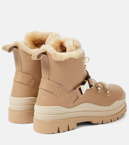 Arosa shearling-trimmed leather boots - Bogner - Modalova