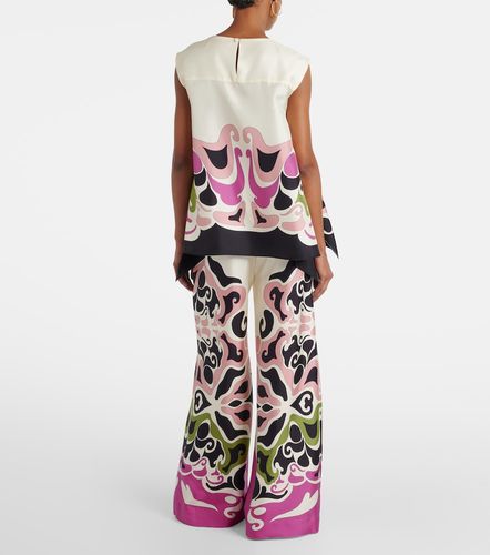 San Carlo printed silk twill top - La DoubleJ - Modalova