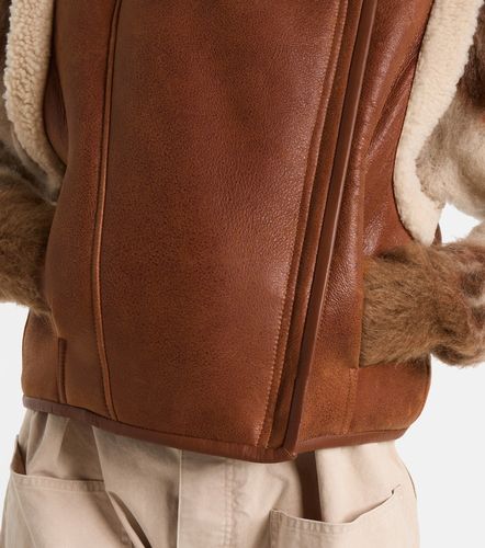 Weste Alime aus Leder mit Shearling - Isabel Marant - Modalova