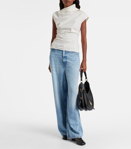 Top in misto cotone con ruches - Ganni - Modalova