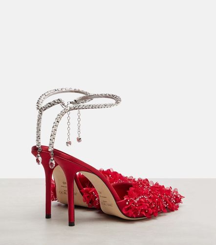 Pumps Saeda 100 in mesh con cristalli - Jimmy Choo - Modalova