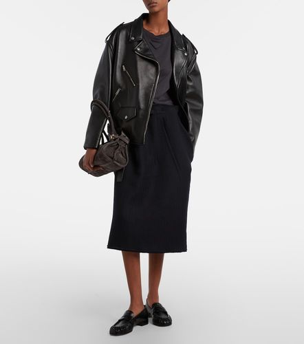 Prada Bikerjacke aus Leder - Prada - Modalova