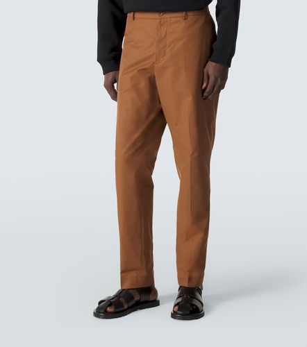 Pantaloni regular in misto cotone - Moncler - Modalova