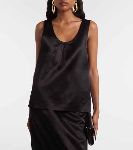 Saint Laurent Cassandre satin top - Saint Laurent - Modalova