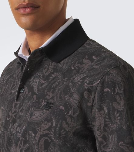 Polo de piqué de algodón estampado - Etro - Modalova
