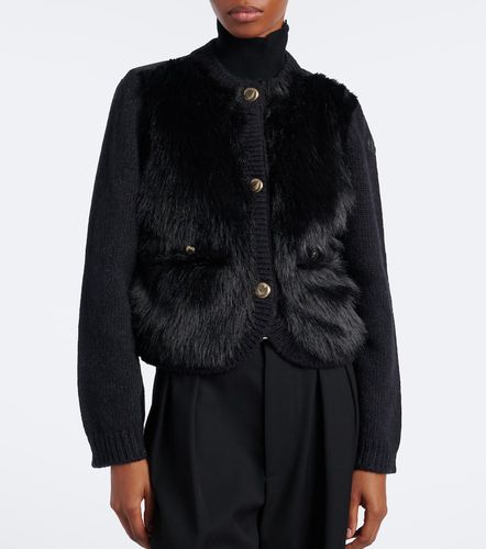 Moncler Daunenjacke mit Strick - Moncler - Modalova