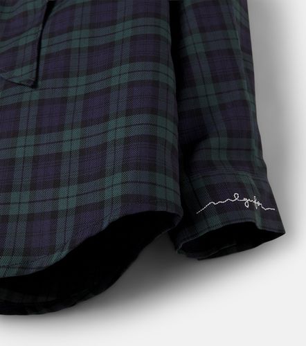 Camisa de algodón a cuadros con lazada - Il Gufo - Modalova