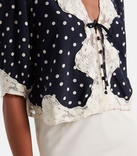 Ursula polka-dot crepe de chine top - Rixo - Modalova