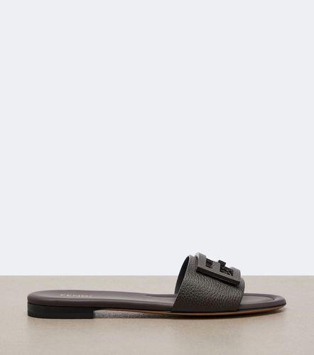 Fendi BaguetteÂ® leather slides - Fendi - Modalova