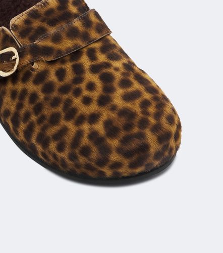 Vasilitsa shearling-trimmed calf hair clogs - Ancient Greek Sandals - Modalova