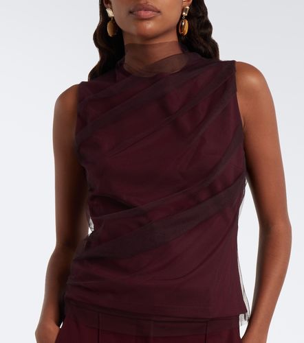 Top in jersey e tulle - Dorothee Schumacher - Modalova