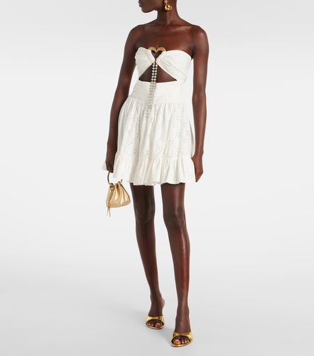 Area Draped cotton minidress - Area - Modalova