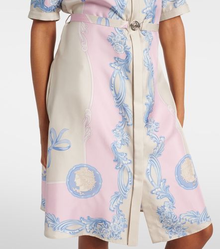 Hemdblusenkleid Medusa Cameo aus Seide - Versace - Modalova