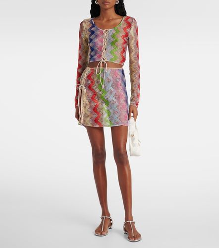 Minifalda de croché en zigzag - Missoni - Modalova