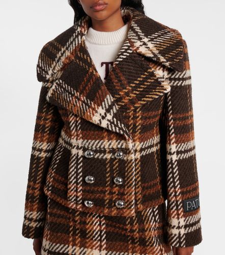 Checked double-breasted wool-blend jacket - Patou - Modalova