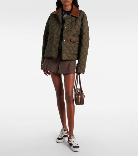 Miu Miu Steppjacke mit Leder - Miu Miu - Modalova