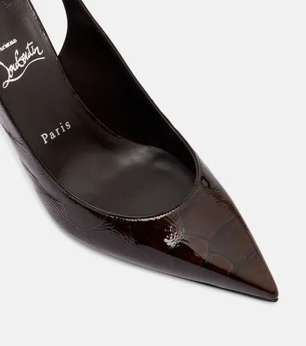 Condora 85 croc-effect slingback pumps - Christian Louboutin - Modalova