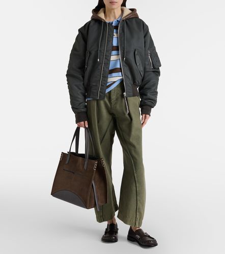 Shearling-trimmed bomber jacket - JW Anderson - Modalova