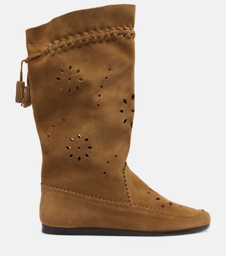 Welky laser-cut suede mid-calf boots - Isabel Marant - Modalova