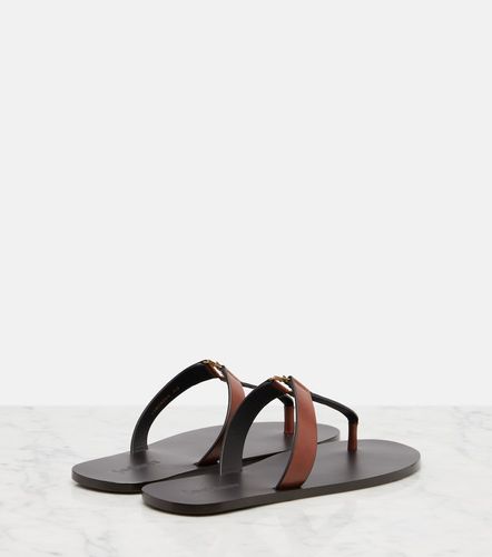 Cassandre leather thong sandals - Saint Laurent - Modalova