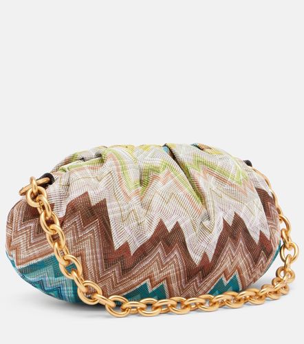 Clutch Small a zig zag con pelle - Missoni - Modalova