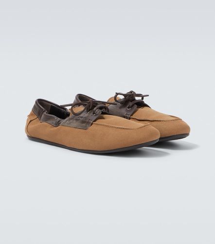 Náuticos Shuffle de lona con piel - Prada - Modalova