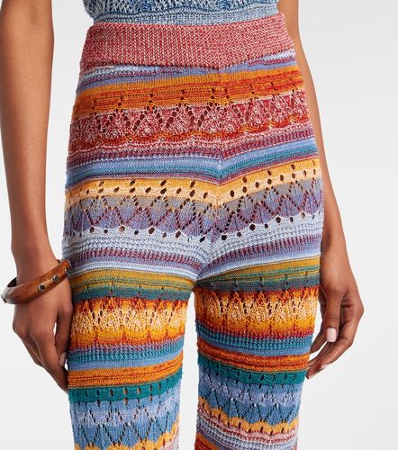 Pantalones flared de croché de algodón - Etro - Modalova