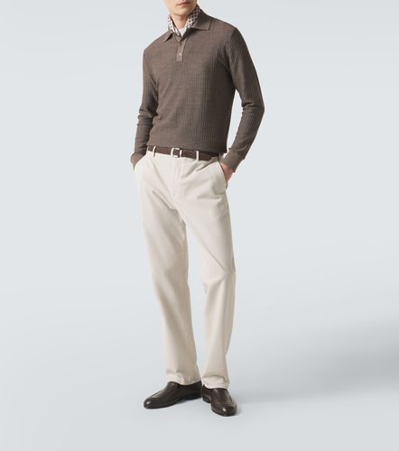Agnona Wool and silk polo sweater - Agnona - Modalova