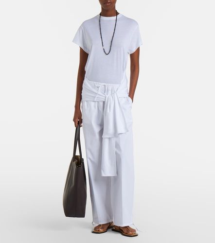 Pantalones anchos de popelín de algodón - Toteme - Modalova