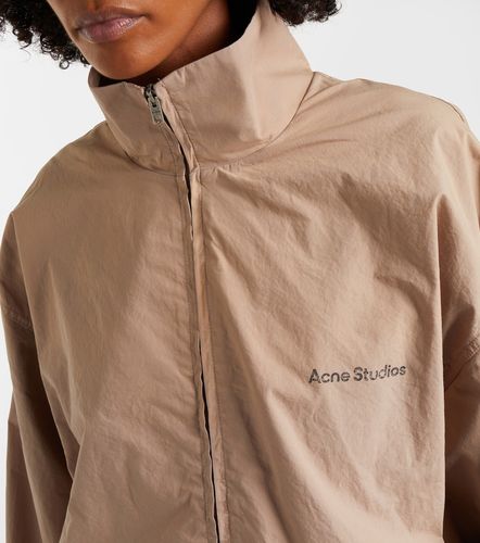 Logo cotton poplin jacket - Acne Studios - Modalova