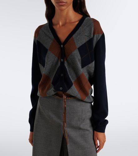 Prada Cárdigan Argyle de cachemir - Prada - Modalova