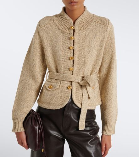 Belted wool and silk cardigan - Xu Zhi - Modalova