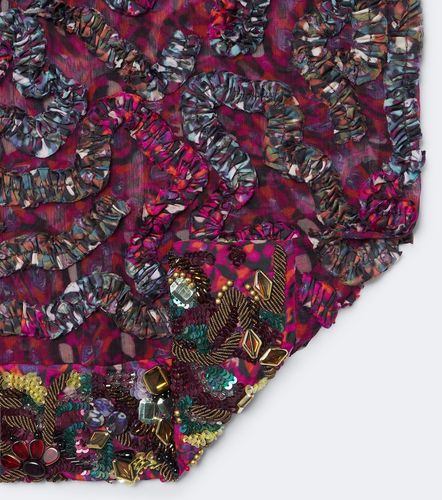 Sciarpa floreale con ricamo - Dries Van Noten - Modalova