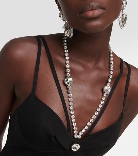 Miniabito con cut-out e cristalli - Area - Modalova