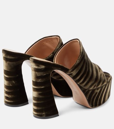 Holly zebra-print platform mules - Gianvito Rossi - Modalova