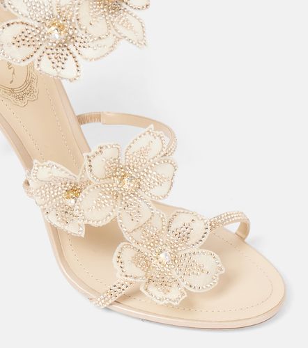 Sandalen Peach Flower aus Satin - Rene Caovilla - Modalova