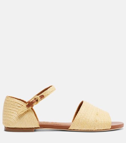 Catharine raffia and leather sandals - Staud - Modalova