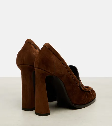 Le Loafer 110 suede loafer pumps - Saint Laurent - Modalova