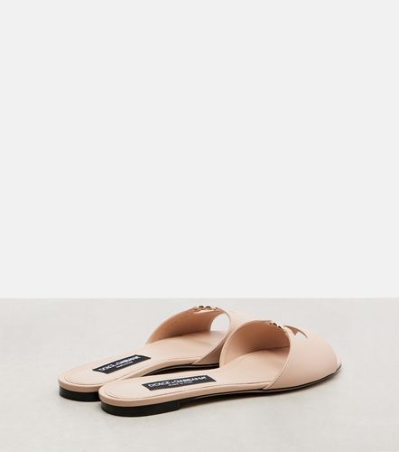Dolce&Gabbana DG leather slides - Dolce&Gabbana - Modalova