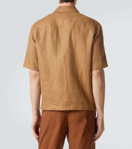 Camicia in twill di lino con zip - Moncler - Modalova