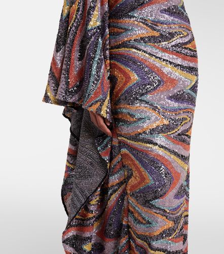 Jasmine sequined draped gown - Taller Marmo - Modalova