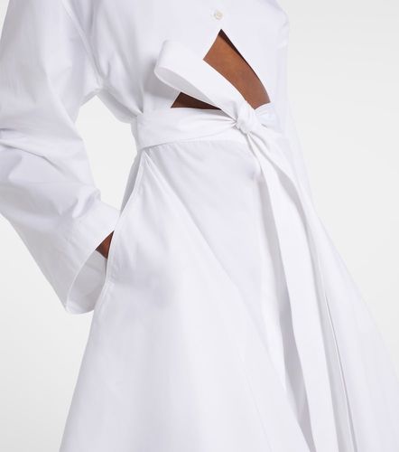 Alaïa Abito midi in popeline di cotone con cut-out - Alaia - Modalova