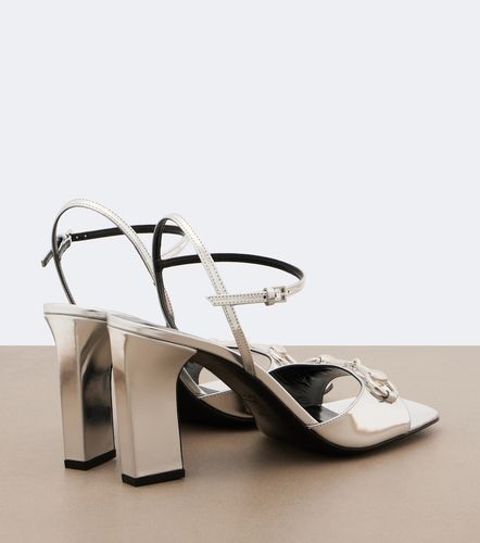 Signora Horsebit metallic leather sandals - Gucci - Modalova