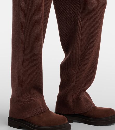 Cashmere-blend straight pants - Brunello Cucinelli - Modalova