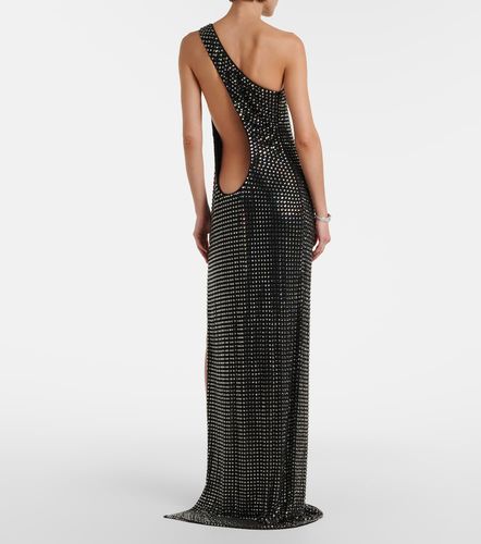 One-Shoulder-Robe aus Jersey mit Kristallen - Gucci - Modalova