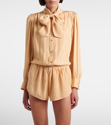 Interlocking G silk jacquard shorts - Gucci - Modalova