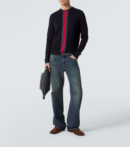 Pullover Web Stripe aus Baumwolle - Gucci - Modalova